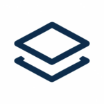 Navy Stacked Layers Icon